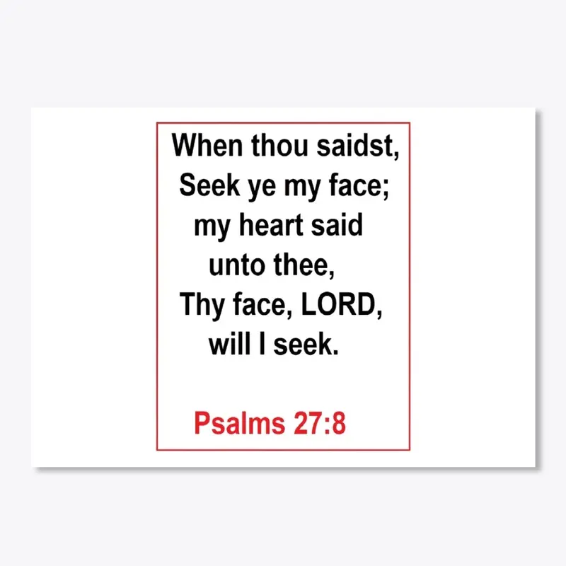 Seek his Face